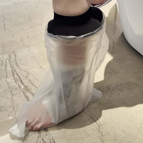 Cast Covers for Shower Leg, Waterproof Cast Cover for Showering, Cast Protector for Shower Leg Adult, Shower Boots for Foot After Surgery, Ankle, Foot (Diameter - 7.9")