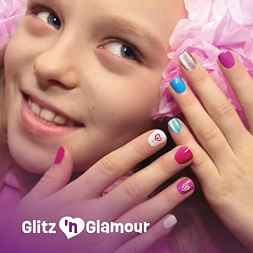 Nail Art Studio for Girls - Birthday Gift - Nail Polish Kit for Kids Ages 7-12 Years Old - Girl Gifts Ideas - Gift Set - Girly Stuff - Polish, Pens, Glitter, Stickers, Gems, Filer - 8 9 10 11 12 Year
