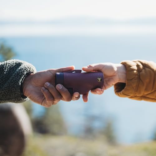 Nocs Provisions Field Tube 10x32 Waterproof Monocular, 10X Magnification Telescope, Bak4 Prism, Wide Field of View for Bird Watching, Backpacking & Wildlife Viewing - Oxblood Maroon