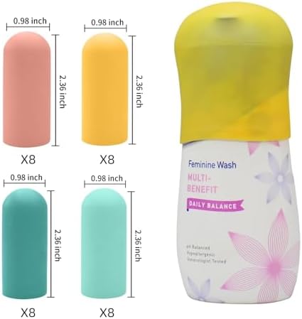 Silicone Bottle Covers Travel Essentials for Women Men, Beach Vacation Essentials, Travel Size Toiletries Accessories, Cruise Ship Essentials 2025, Must Haves, Leak Proofing