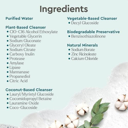 Puracy Liquid Baby Laundry Detergent - 1,4 Dioxane Free, Natural, Scent-Free Gentle Laundry Detergent Liquid Concentrate Laundry Pouch with Stain Fighting Enzymes (Baby- Free & Clear, 16oz)