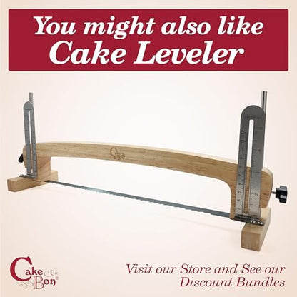 Cakebon Cake Boards - Sturdy 1/2 Thick Drums - 10 Inch Professional Smooth Straight Edges White 6-Pack
