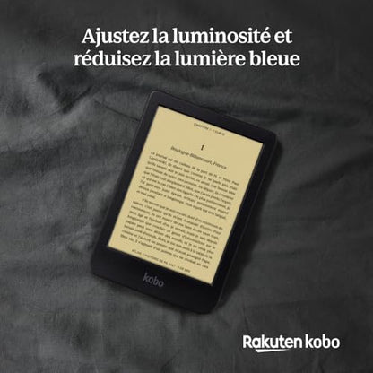 Kobo Clara BW | eReader | 6” Glare-Free Touchscreen with ComfortLight PRO | Dark Mode Option | Audiobooks | Waterproof | 16GB of Storage | Black