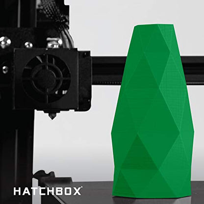 HATCHBOX 1.75mm Green PLA 3D Printer Filament, 1 KG Spool, Dimensional Accuracy +/- 0.03 mm, 3D Printing Filament