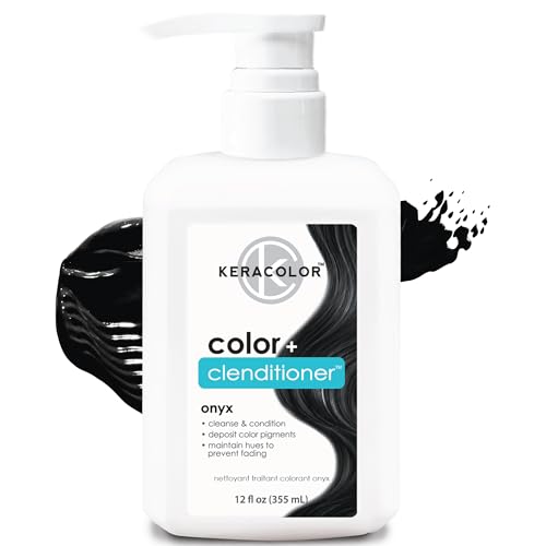 Keracolor Color + Clenditioner 3-in-1 Color-Depositing Conditioner, Gently Cleanses & Conditions, Semi-Permanent Hair Color, 23 Shades, 12 Fl Oz
