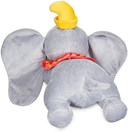 DISNEY STORE Official Dumbo Medium Soft Toy for Kids, Cuddly Character with Fuzzy Texture and Embroidered Details, Floppy Oversized Ears, Disney Plushy Suitable for All Ages.