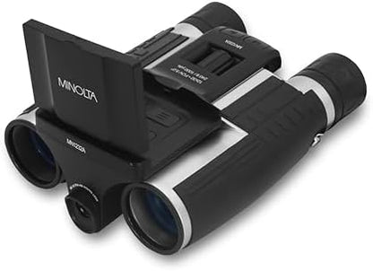 Minolta 12x32 Digital Binoculars - 4K UHD Video Camera, 48MP Photo, 8X Digital Zoom, IPS Anti-Glare Screen, Fog-Resistant Optics, Compact, Ideal for Birdwatching & Travel Hunting