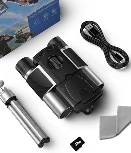 Digital Binoculars with Camera - 8X Digital Zoom, 2" LCD Display 40MP Camera 2.5K Videos Ideal for Concerts, Bird Watching, and Outdoor Adventures with 32GB SD Card - D551