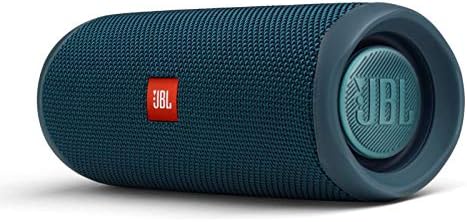 JBL Flip 5 Portable Bluetooth Speaker - Ocean Blue (JBLFLIP5BLUAM) (Renewed)