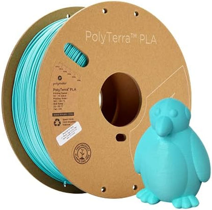 Polymaker Matte PLA Filament Arctic Teal 1.75mm 1kg 3D Printing Filament, PolyTerra 3D Printer PLA Filament