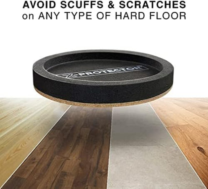 Felt Furniture Sliders for Hardwood Floors X-PROTECTOR 8 PCS 4 3/4” - Furniture Slider with Unique Design - Heavy-Duty Furniture Movers for Hard Surfaces - Felt Sliders - Move Your Furniture Easily!