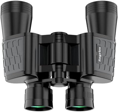 10x50 HD Binoculars for Adults High Powered, Waterproof & Compact Binoculars for Bird Watching, Hunting, Travel–Low Light Vision, Non-Slip Grip, Durable Optics