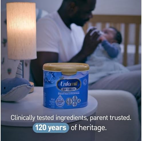 Enfamil Optimum Baby Formula, Our Closest Formula to Breast Milk, Immune-Supporting Lactoferrin also found in Breast Milk, Brain-Building DHA, 20.5 Oz