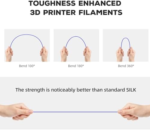 FLASHFORGE PLA Filament 1.75mm, 3D Printer Filament 1kg (2.2lbs) Spool, Dimensional Accuracy +/- 0.02mm, 3D Printing Filament Easy to Use and Fits for Most FDM 3D Printers (Blue)