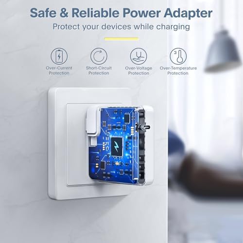 Mac Book Pro Charger - 118W USB C Fast Charger Power Adapter Compatible with MacBook Pro & MacBook Air 13, 14, 15, 16 inch, M1 M2 M3 M4, New ipad Pro and All USB C Device, 6.6ft Charge Cable