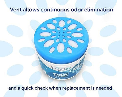 Bright Air 14 oz. Super Odor Eliminator, For Medium-Size Spaces, Cool & Clean Scent, Case of 6,Air Freshener, Natural Essential Oils, Lasts Up to 90 Days Each