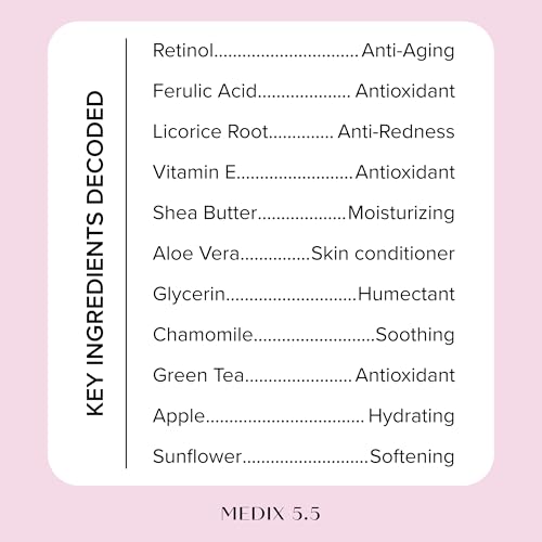 MEDIX Fragrance Free Retinol Body Lotion Crepey Skin Care Treatment | Firming Body & Face Moisturizer | Anti Aging Retinol Cream For Face Targets Loose Crepe Skin, Wrinkles, & Fine Lines, 15 Fl Oz