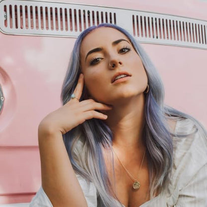 Arctic Fox Semi-Permanent Hair Dye, Vegan & Cruelty-Free, Pastel Blue Periwinkle, Conditioning, Ammonia-Free, For All Hair Types, Long Lasting Color, 4 Fl Oz (Pack of 2)