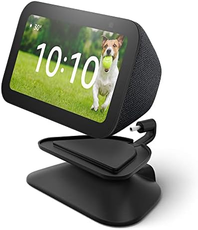 Echo Show 5 (3rd Gen) Adjustable Stand with USB-C Charging Port | Charcoal