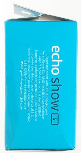 Echo Show 5 (3rd Gen) Adjustable Stand with USB-C Charging Port | Cloud Blue