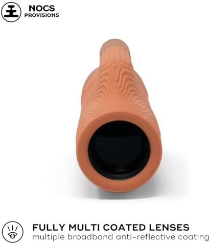 Nocs Provisions Field Tube 10x32 Waterproof Monocular, 10X Magnification Telescope, Bak4 Prism, Wide Field of View for Bird Watching, Backpacking & Wildlife Viewing - Paydirt Brown