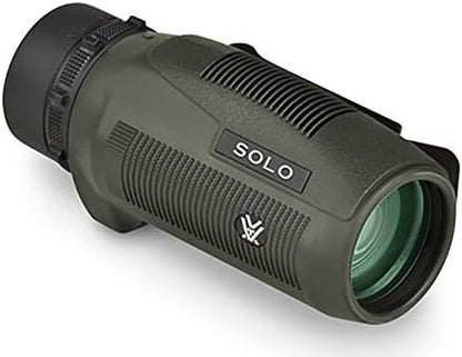 Vortex Optics Solo Monocular 8x36 - Utility Clip, Adjustable Eyecup, Fully Multi-Coated Lenses, Rubber Armor, Non-Slip Grip, Fogproof, Waterproof - Unlimited, Unconditional Warranty
