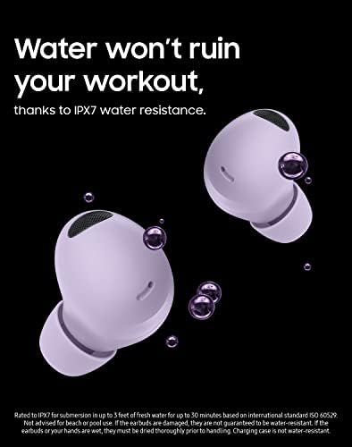 SAMSUNG Galaxy Buds 2 Pro True Wireless Bluetooth Earbuds w/ Noise Cancelling, Hi-Fi Sound, 360 Audio, Comfort Ear Fit, HD Voice, Conversation Mode, IPX7 Water Resistant, Graphite (Renewed)