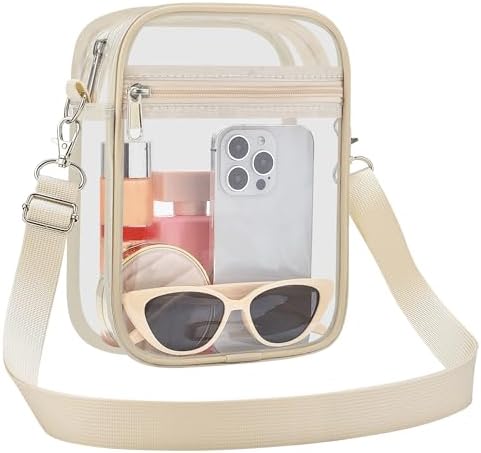 USPECLARE Clear Purse Stadium Approved CrossBody Bag for Men and Women