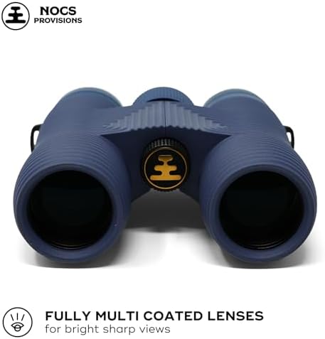 Nocs Provisions Field Issue Compact 10x32 Waterproof Binoculars, Shockproof, Fogproof, 10X Magnification, Bak4 Prism, Multi-Coated Lenses for Adults & Kids, Bird Watching, Hunting & Wildlife Viewing