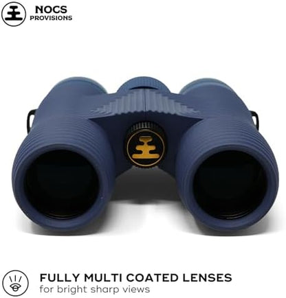 Nocs Provisions Field Issue Compact 10x32 Waterproof Binoculars, Shockproof, Fogproof, 10X Magnification, Bak4 Prism, Multi-Coated Lenses for Adults & Kids, Bird Watching, Hunting & Wildlife Viewing