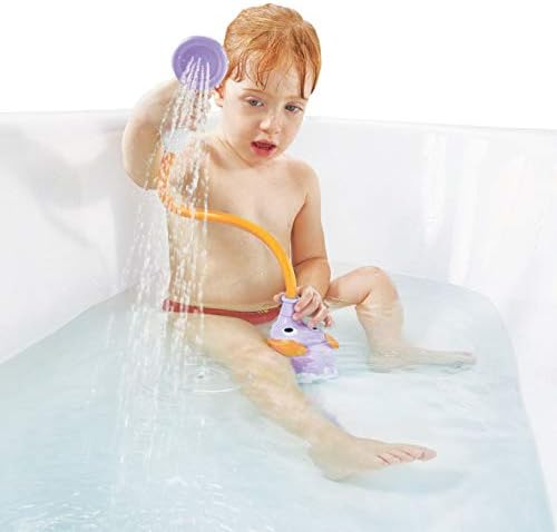 Yookidoo Baby Bath Shower Head - Elephant Water Pump and Trunk Spout - for Newborn Babies in Tub Or Sink