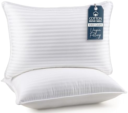 Utopia Bedding Bed Pillows for Sleeping Queen Size (White), Set of 2, Cooling Hotel Quality, for Back, Stomach or Side Sleepers