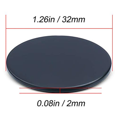 LOVIMAG Waterproof Strong Rare Earth Magnets,Powerful Neodymium Disc Magnets with Epoxy Coating and Double-Sided Adhesive Ideal for Fridge, Scientific, Craft,Office etc,1.26 inchx0.08 inch-Pack of 12