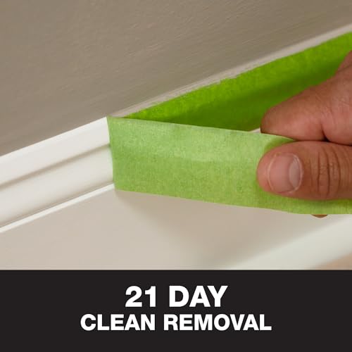 FrogTape Multi-Surface Painters Tape with PAINTBLOCK, 2 Inch Wide (1.88 In. x 60 Yds), Medium Adhesion, Green, 3 Rolls (240661)