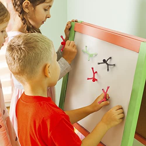 MAGMEN Classic Magnetic Fidget Toy Figures for Kids 3-8 & Toddlers |10pc Opaque Colors Multipurpose Magnets Set for Travel, Airplane Play, Desk & Stocking Stuffer Gifts.