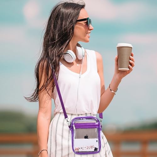 USPECLARE Clear Purse Stadium Approved CrossBody Bag for Men and Women