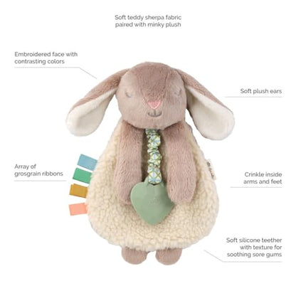 Itzy Ritzy Bunny Lovey Bundle - Includes Pink Bunny Lovey & Taupe Bunny Lovey
