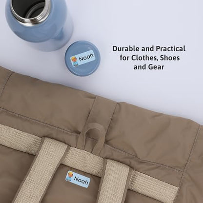 – Personalized Name Labels for Kids (120) – Waterproof & Durable Stickers for Clothing, School & Daycare Items - Fairytale