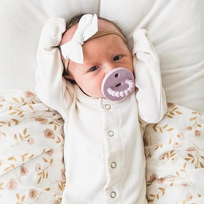 Ryan & Rose Cutie PAT Pacifier Teether (Starter Kit, Blossom)