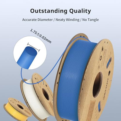 ANYCUBIC Matte PLA Filament 1.75mm, 3D Printing PLA Filament 1.75mm Dimensional Accuracy +/- 0.02mm, 1KG Spool (2.2 lbs), Matte Orange