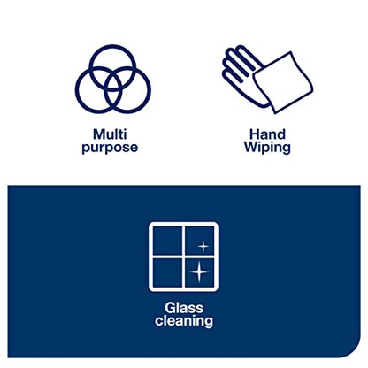 Tork Industrial Centrefeed Dispenser Black - M2 + Refill - Paper Wiper White, 6 x 1000 Sheets