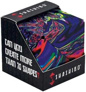 Shashibo Shape Shifting Box - STEM Magnetic Fidget Cube That Transforms Into Over 70 Shapes, Download Fun in Motion Toys Mobile App (Chaos)
