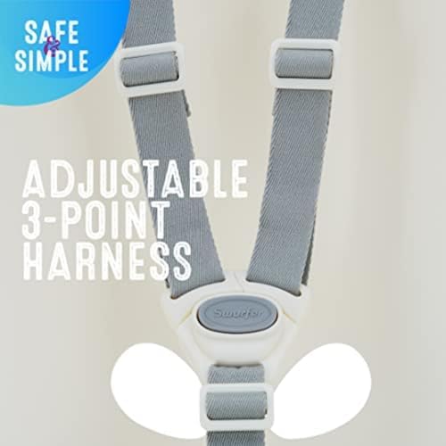 Swurfer Coconut Toddler Swing – Comfy Baby Swing Outdoor, 3- Point Adjustable Safety Harness, Secure, Safe Quick Click Locking System, Blister-Free Rope, Easy Installation, Ages 6-36 Months