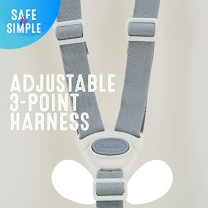 Swurfer Coconut Toddler Swing – Comfy Baby Swing Outdoor, 3- Point Adjustable Safety Harness, Secure, Safe Quick Click Locking System, Blister-Free Rope, Easy Installation, Ages 6-36 Months