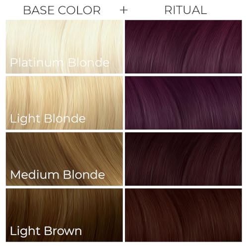 Arctic Fox Semi-Permanent Hair Color Dye, Vegan & Cruelty-Free, Ammonia-Free, Conditioning, Long Lasting, Rich Burgundy Red, For All Hair Types, Ritual, 8 Fl Oz (Pack of 2)