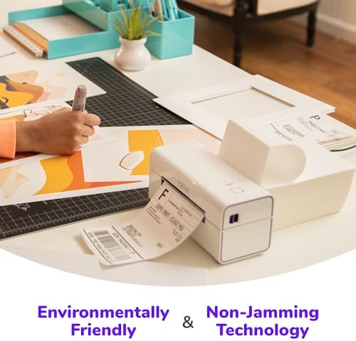 Rollo Direct Thermal Shipping Labels - Pack of 500 4x6 Thermal Labels Fanfold - Perforated and Strong Adhesive (Commercial Grade)