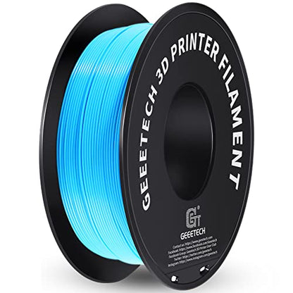 Geeetech 1.75mm PLA 3D Printer Filament, 1kg Spool (2.2lbs), Upgrade Tidy Winding Tangle-Free, Dimensional Accuracy +/- 0.02mm, Water Blue