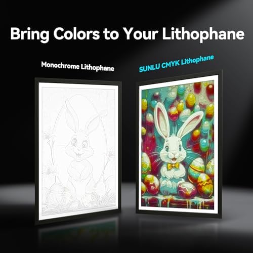 SUNLU CMYK 4KG 3D Printer Filament PLA Plus 1.75mm, SUNLU Neatly Wound PLA Filament 1.75mm PRO, PLA+ Filament for Most FDM 3D Printer, 1 kg Spool, 4 Packs, White+Magenta+Yellow+Cyan