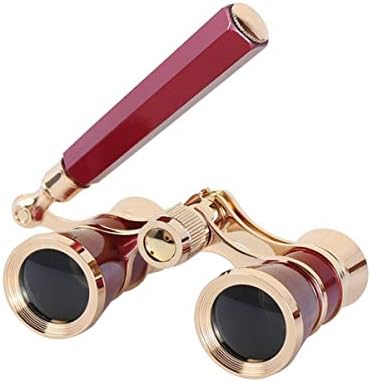 Aroncent Opera Glasses Binoculars 3X25 Theater Glasses Mini Binocular Compact with Handle for Adults Kids Women in Musical Concert