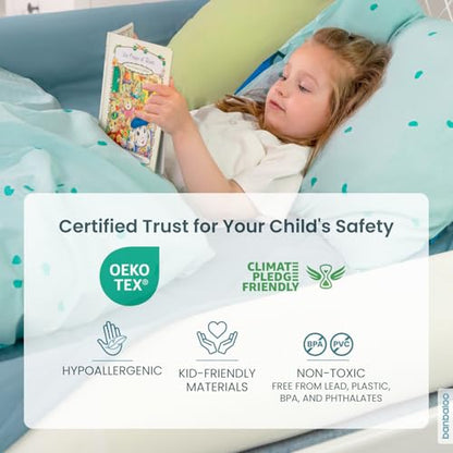 BANBALOO | Bed Bumper for Toddlers 53" | Bed Rails for Queen, King, Twin, Full-Size Bed | Toddler Bed Bumper | Bumpers for Bed | Bed Rail for Toddlers | Bed Barrier for Toddler | Foam Bumper